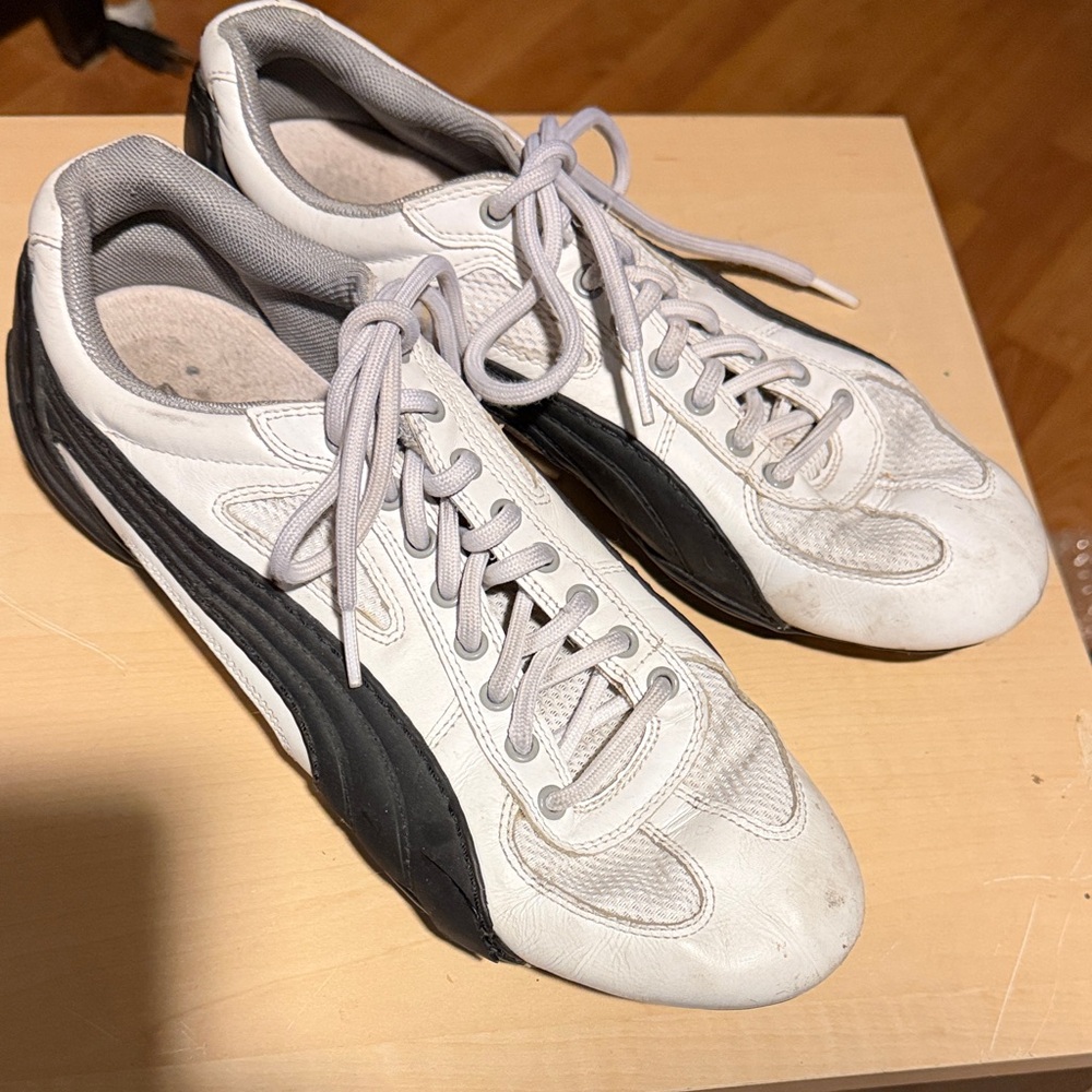 Puma White and Black Men's Sneakers